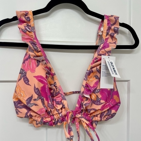 Old Navy Swim Women’s Triangle String Bikini Swim Top NWT - Picture 3 of 5